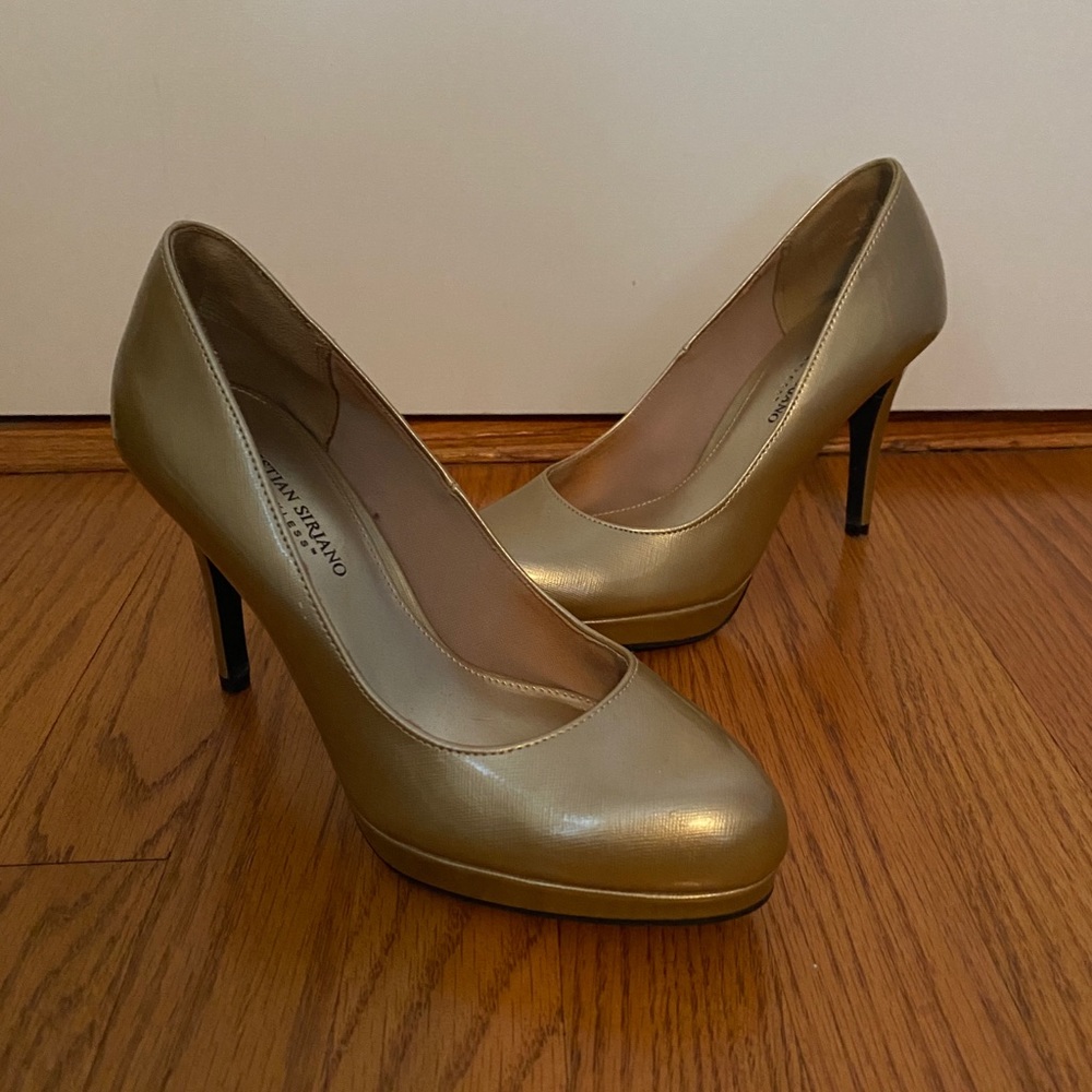 Gold High Heels